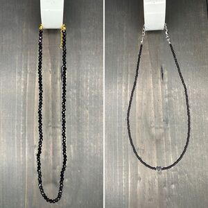 2 Shein black necklaces